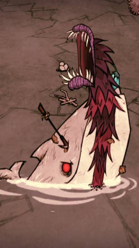 游戏#《饥荒》深海白鲸大战深渊蠕虫,谁能获胜?-全民小视频