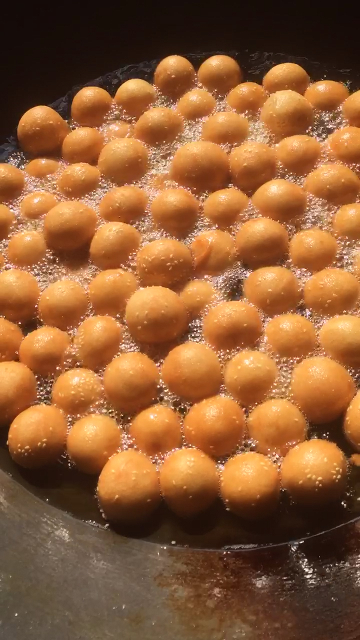 煎堆变形记,客家人你懂的,过年必备品!