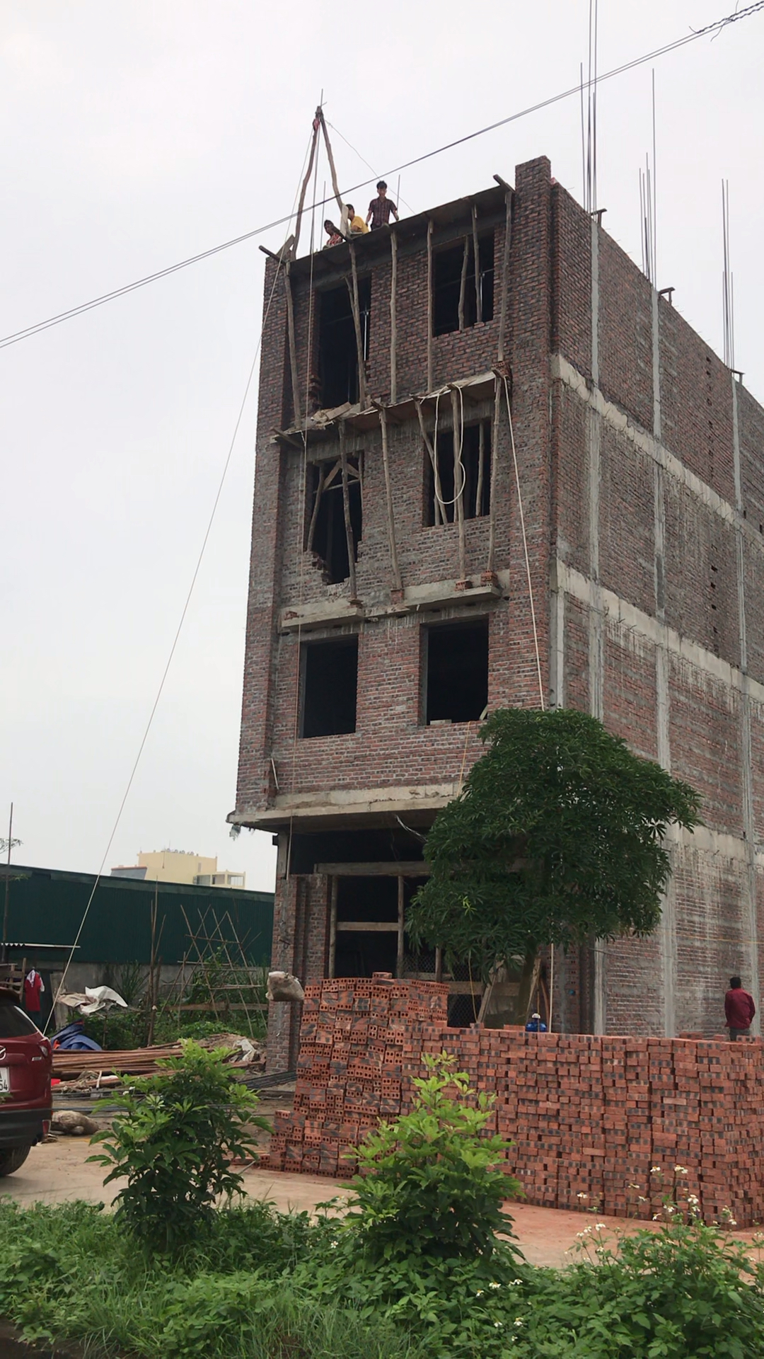 越南农村盖房子