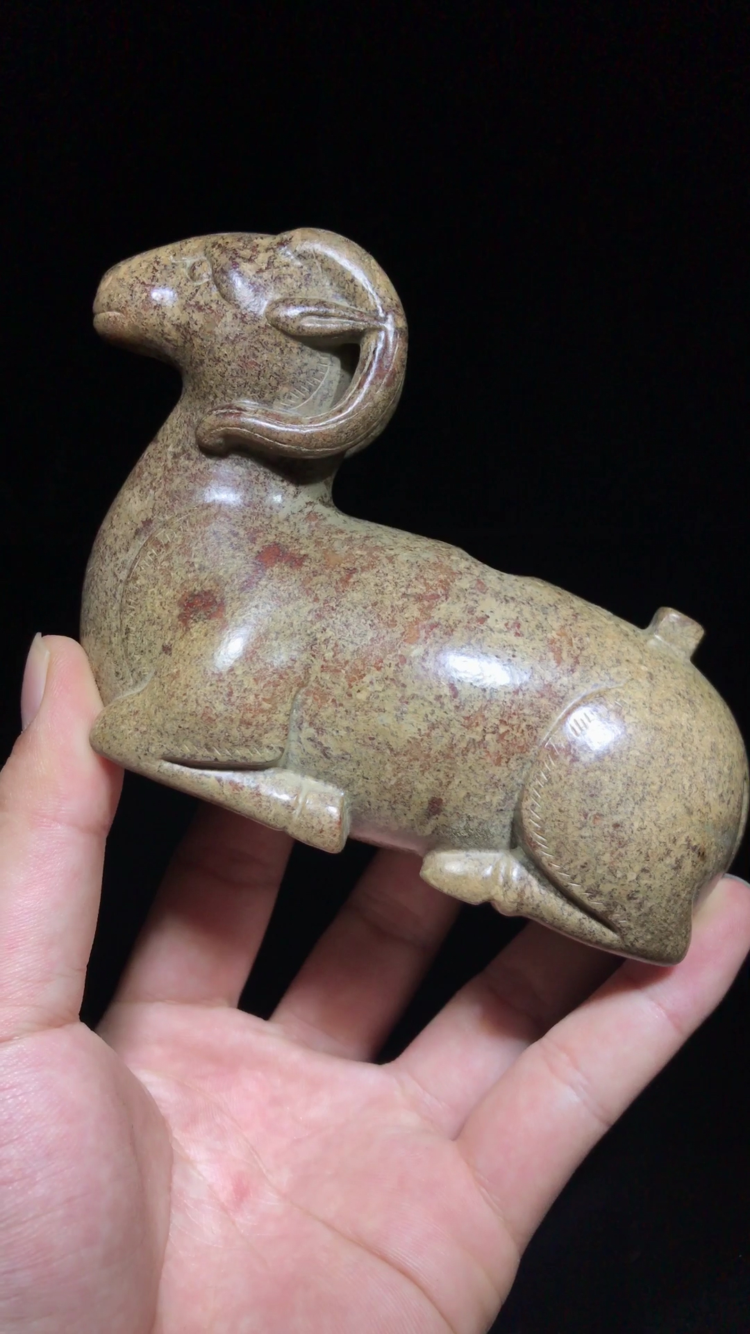 东汉时期和田玉玉羊!-度小视