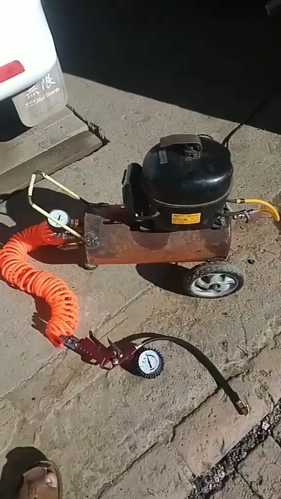 压缩机改装气泵教程图片