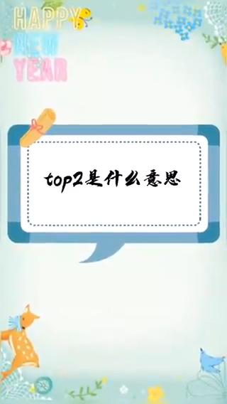 我来告诉你top2是什么意思解释一下