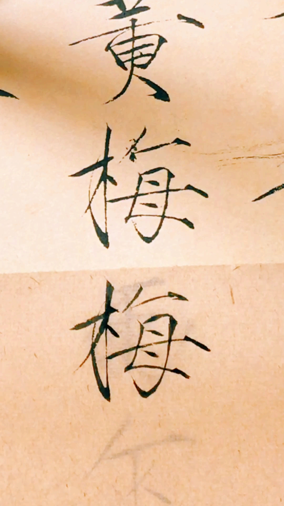 瘦金体夏日诗帖:梅