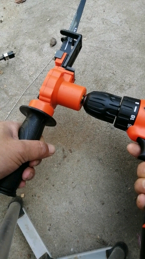 手电钻改往复锯