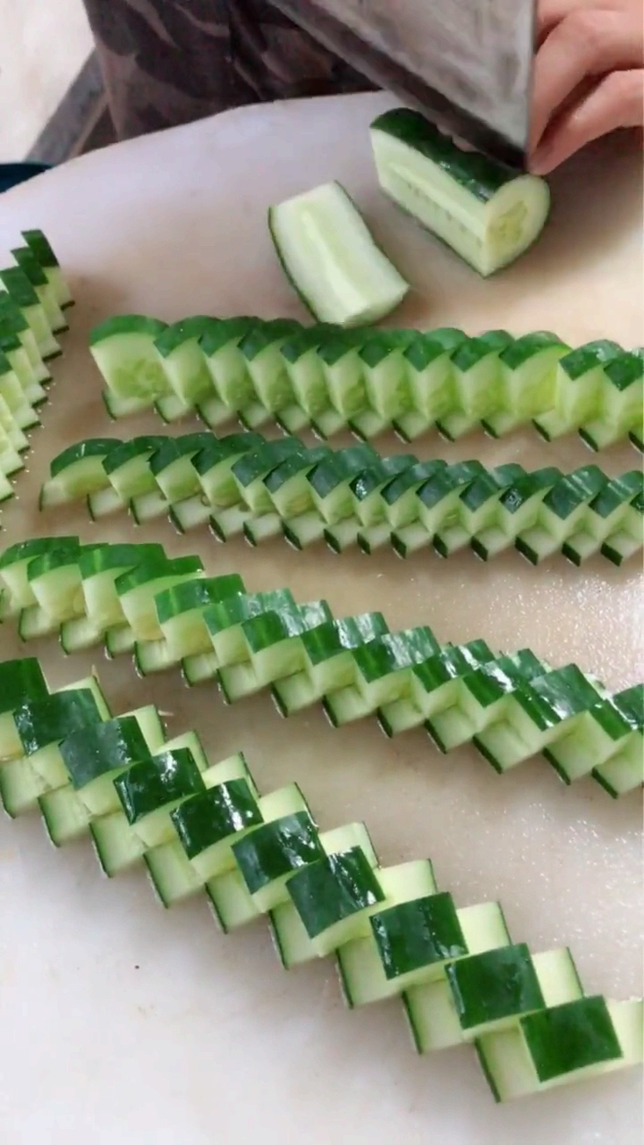 黄瓜切法可以这么切