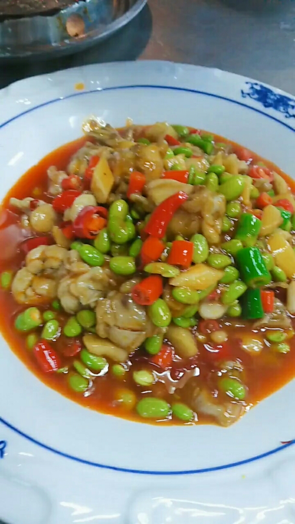 舌尖上的旅行#青豆烧牛蛙!