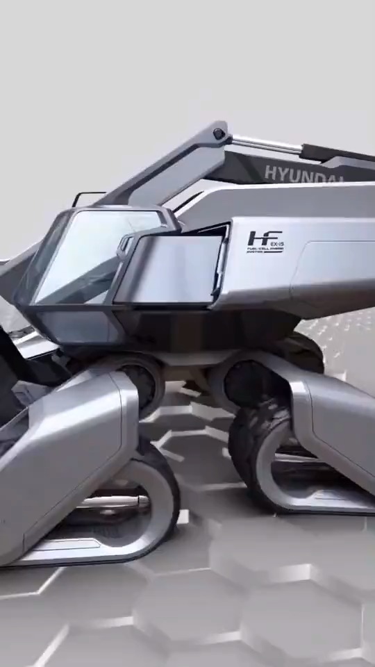 我要上热门#未来概念挖掘机,科幻感十足,都舍不得到工地干活了!