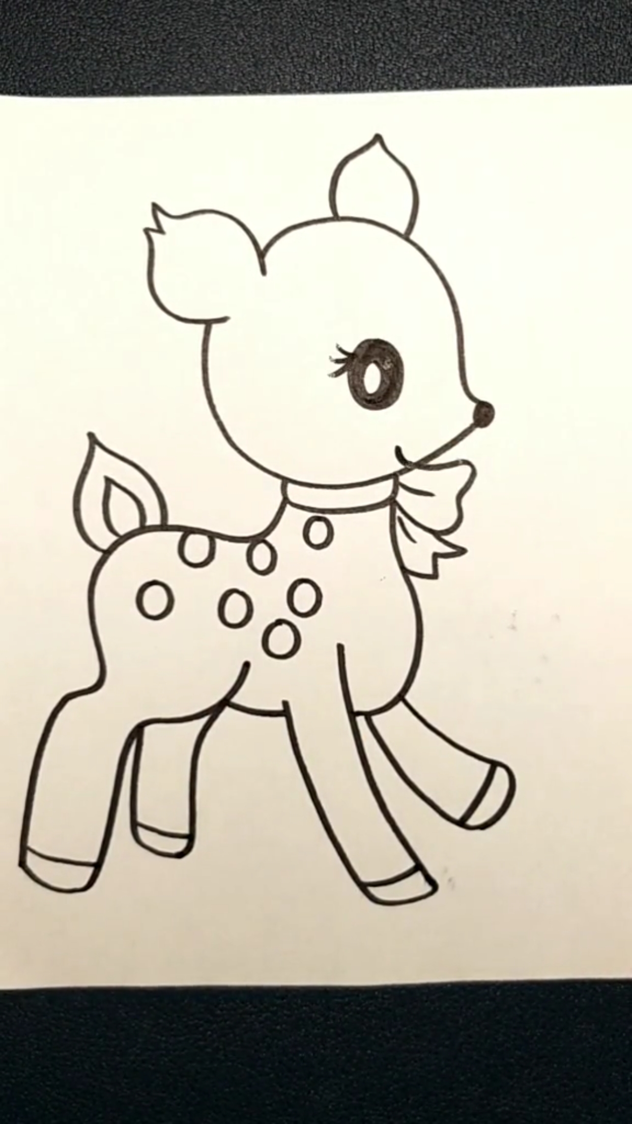 简笔画#可爱小鹿太漂亮了