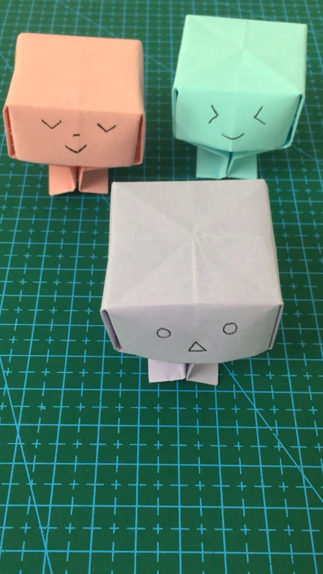 手工制作#表情包小人折纸教程