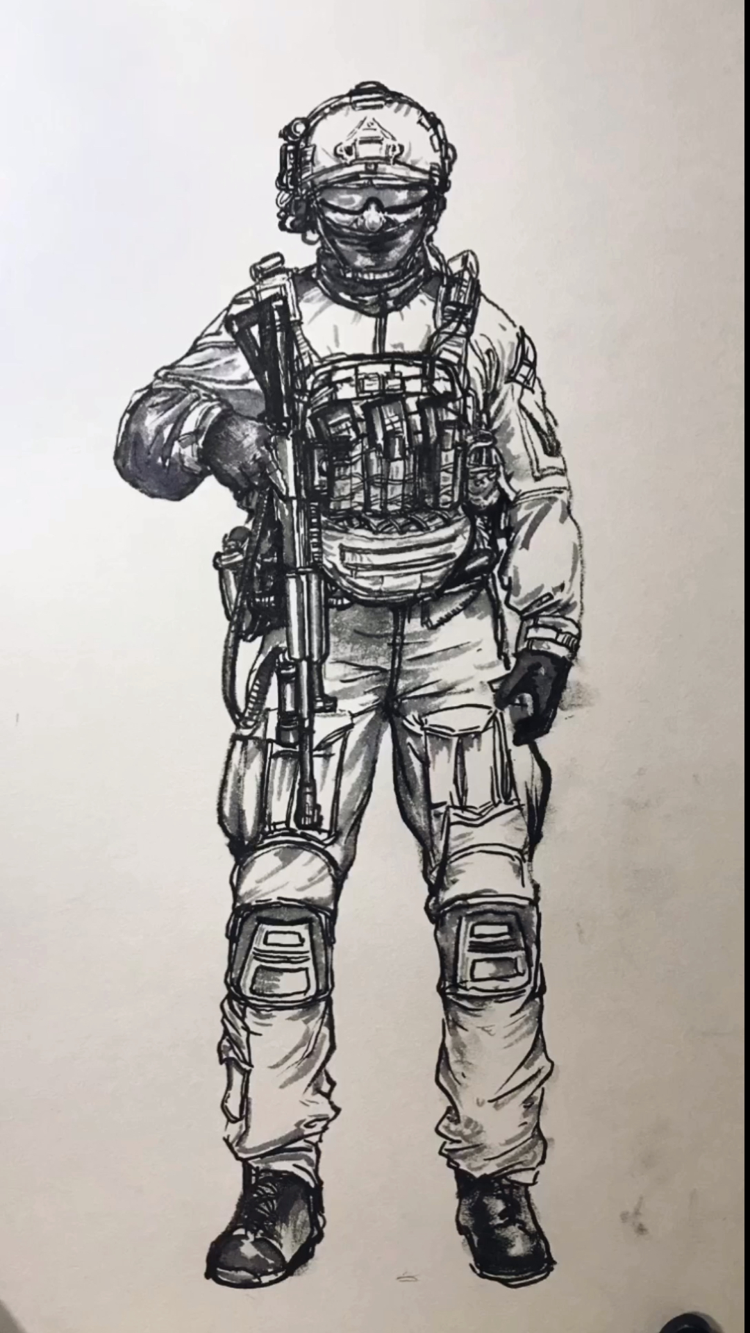 寻找最牛手艺人#画个特种部队,请注意查收