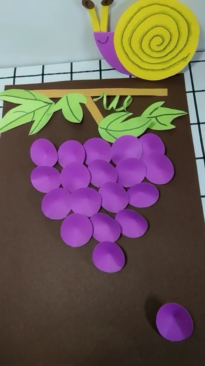 手工制作#来串甜甜的葡萄吧!无所不能的圆!