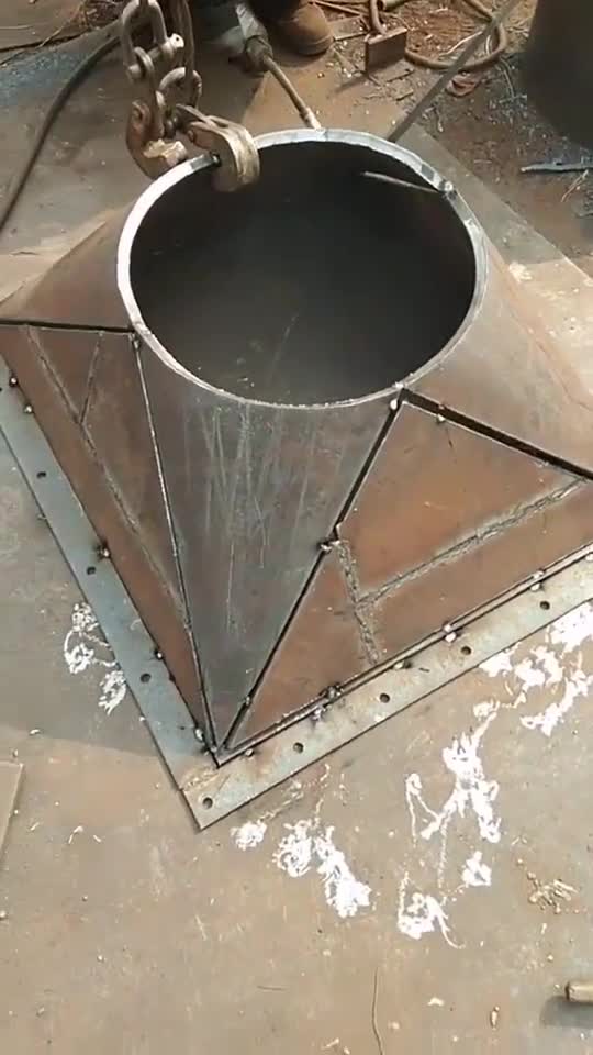 锰板制作天圆地方不好做呀