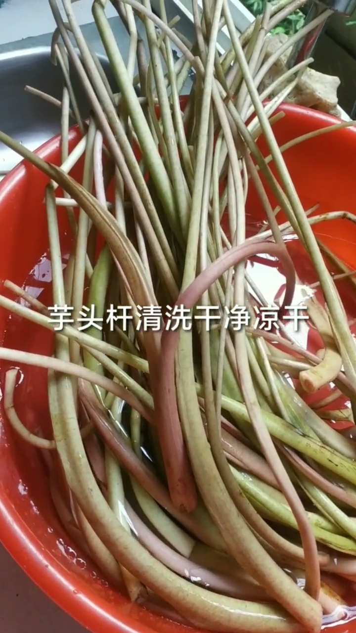芋根头怎样腌咸菜?