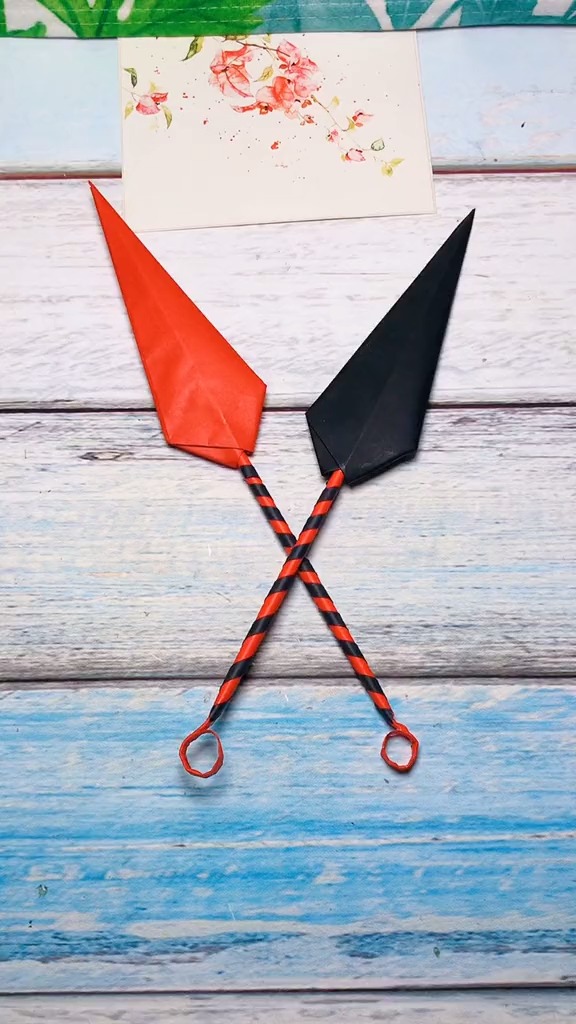 手工制作#超酷的忍者镖,你学废了吗-全民小视频