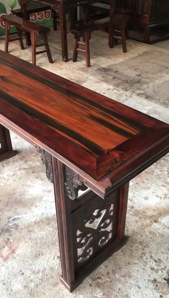 红木古典家具#大红酸枝翘头案