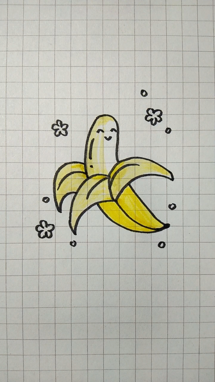 画画原来如此简单香蕉简笔画香蕉也能这么妩媚吗