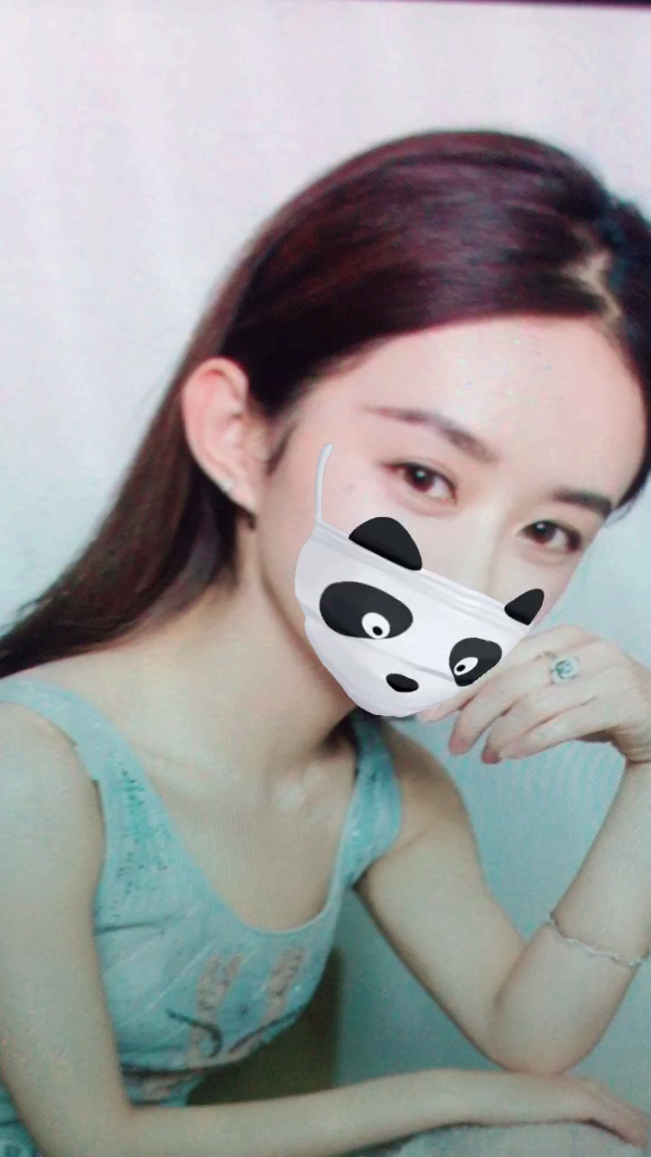 最美笑容征集#赵丽颖戴口罩