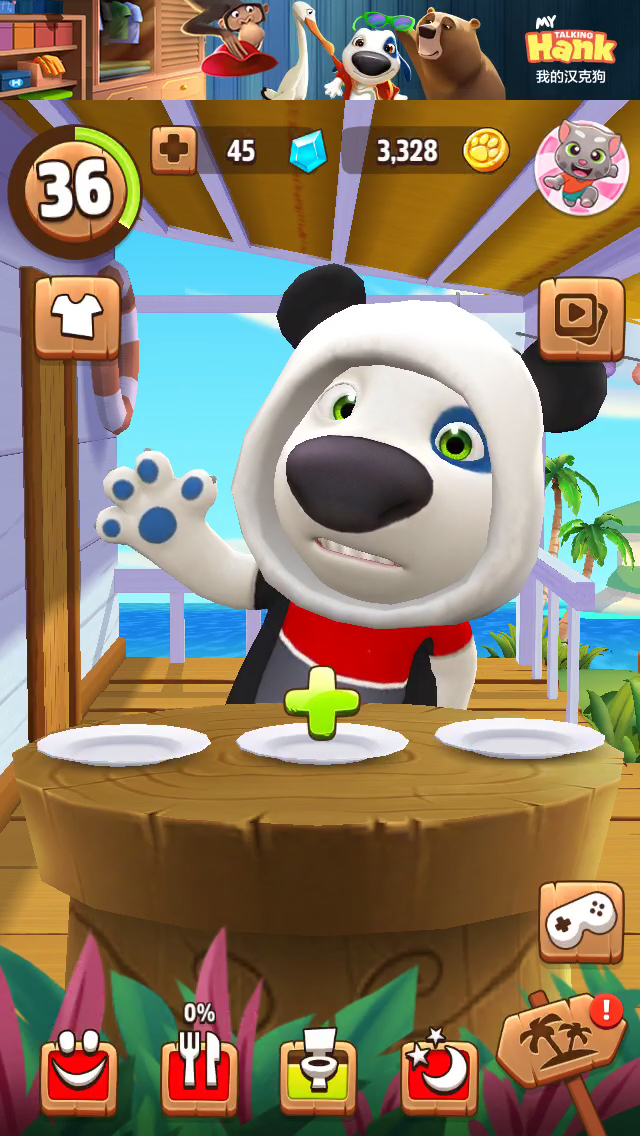 神宠来袭#汉克狗早餐吃水果