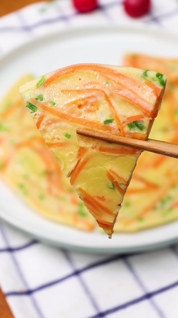 美食#好吃的鸡蛋煎饼,小孩也爱吃!