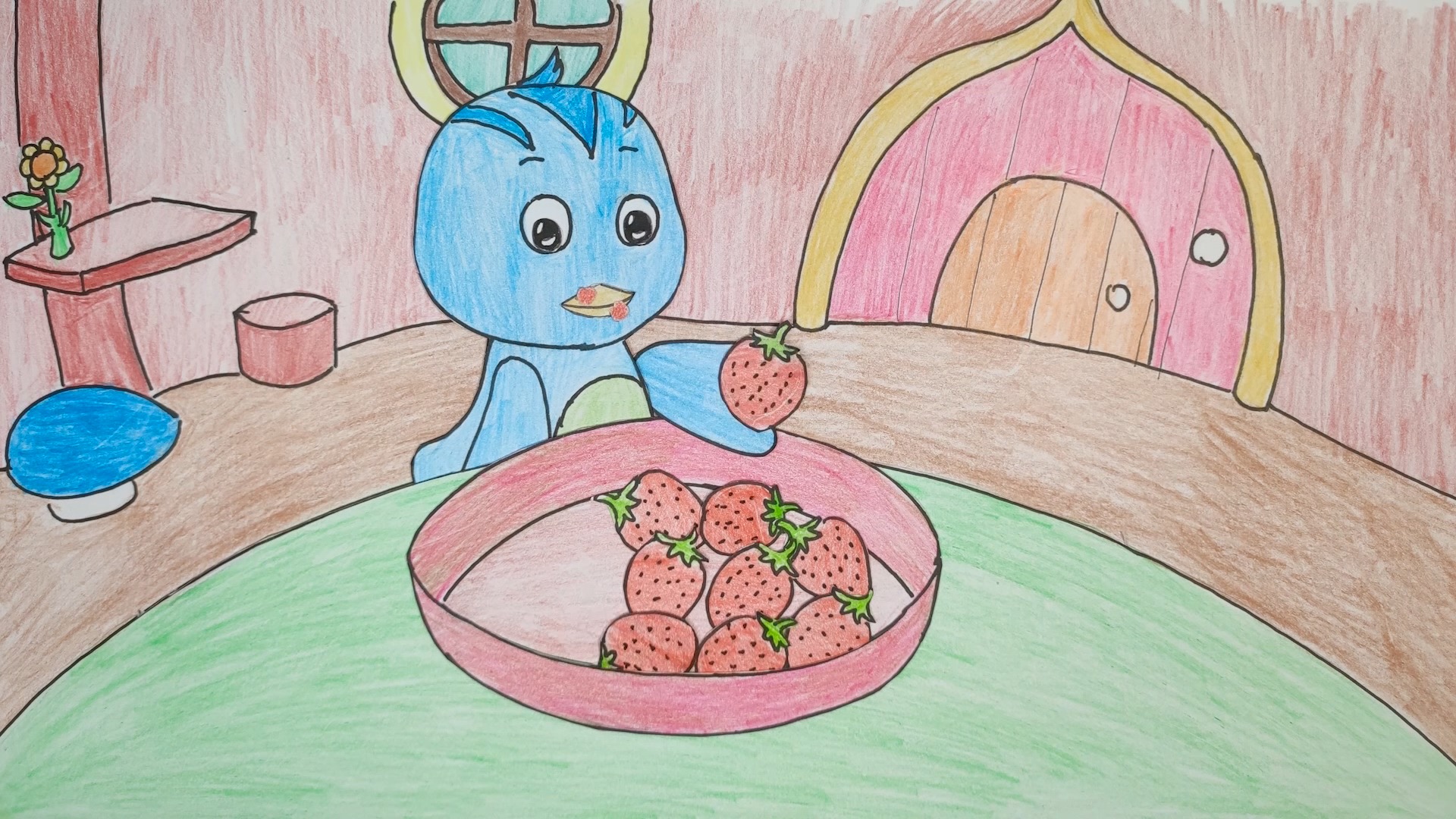 手绘萌鸡小队:草莓被谁吃了?