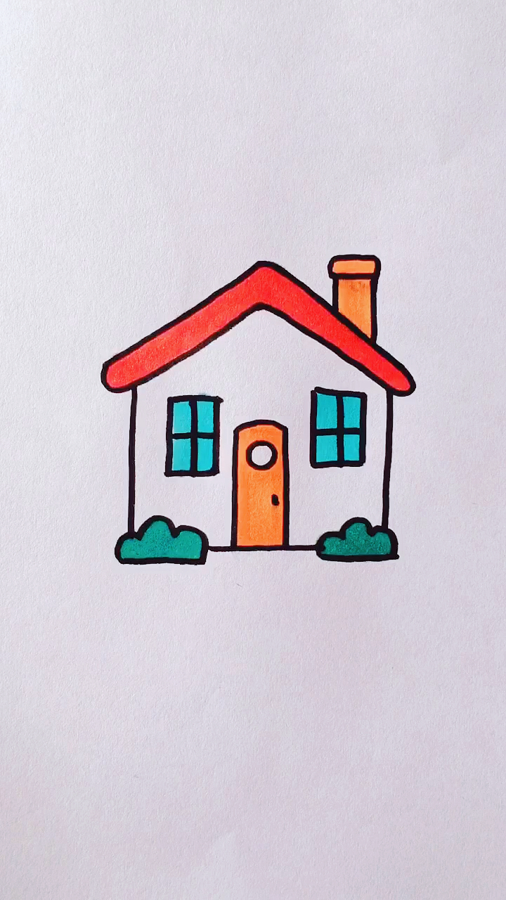 画画原来如此简单#简单画小房子