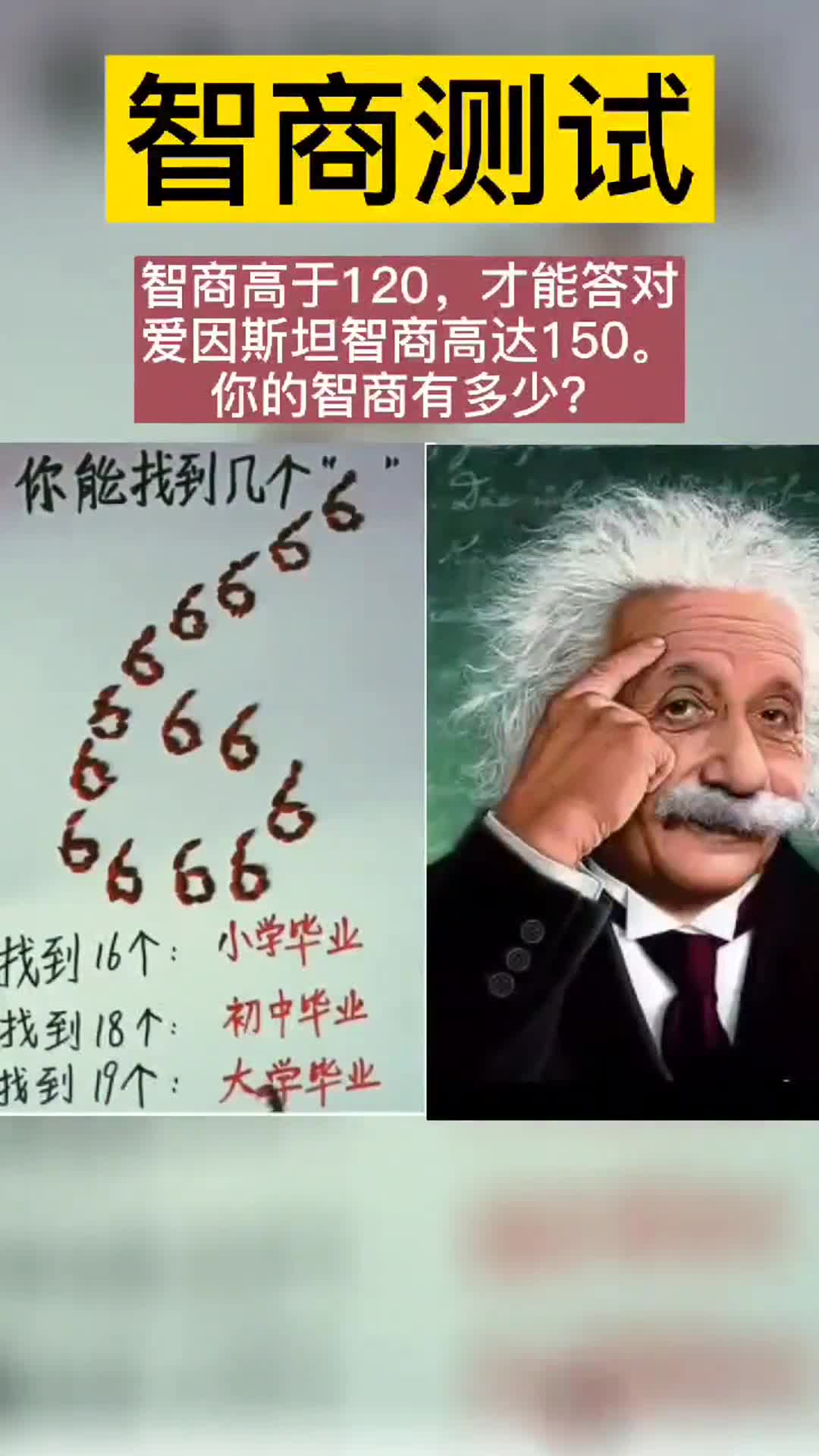 智商测试:你能找出几个6?来看看你的智商有多高!