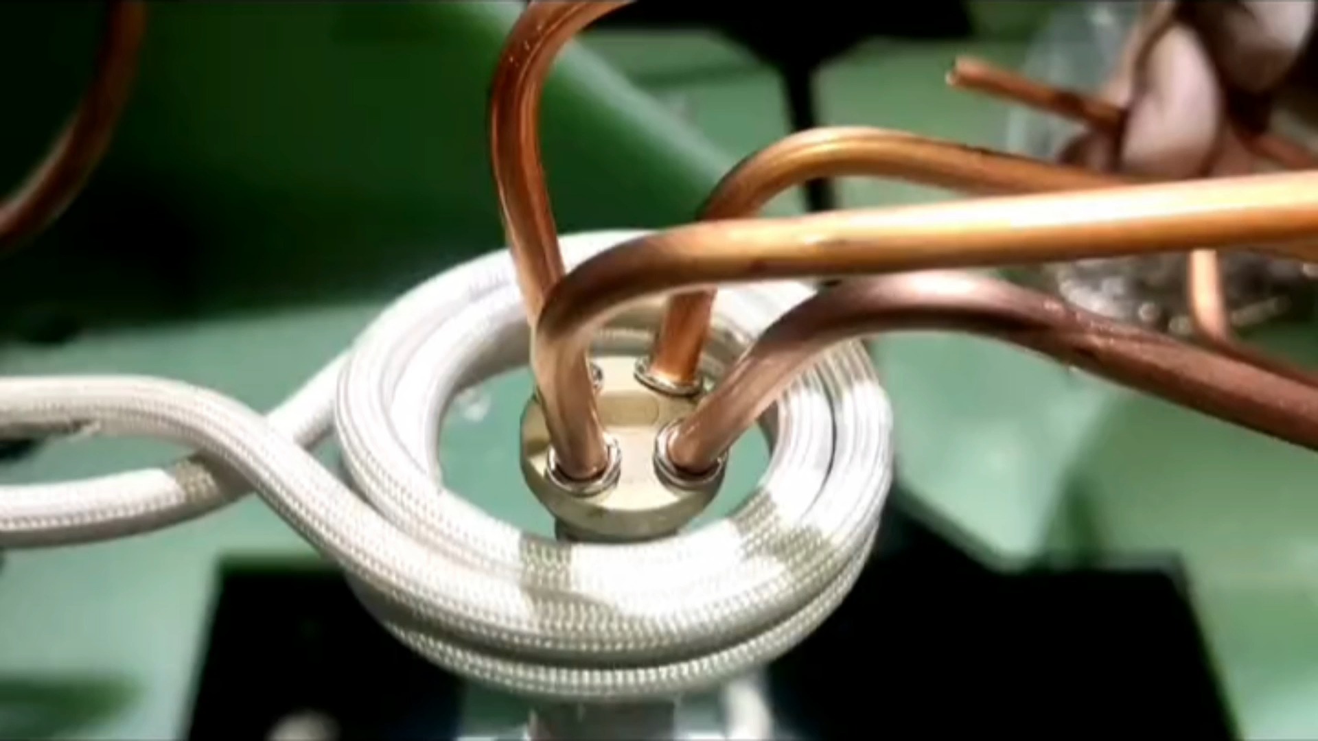 自动化高频钎焊机 高频焊机分流器铜管接头焊接测试