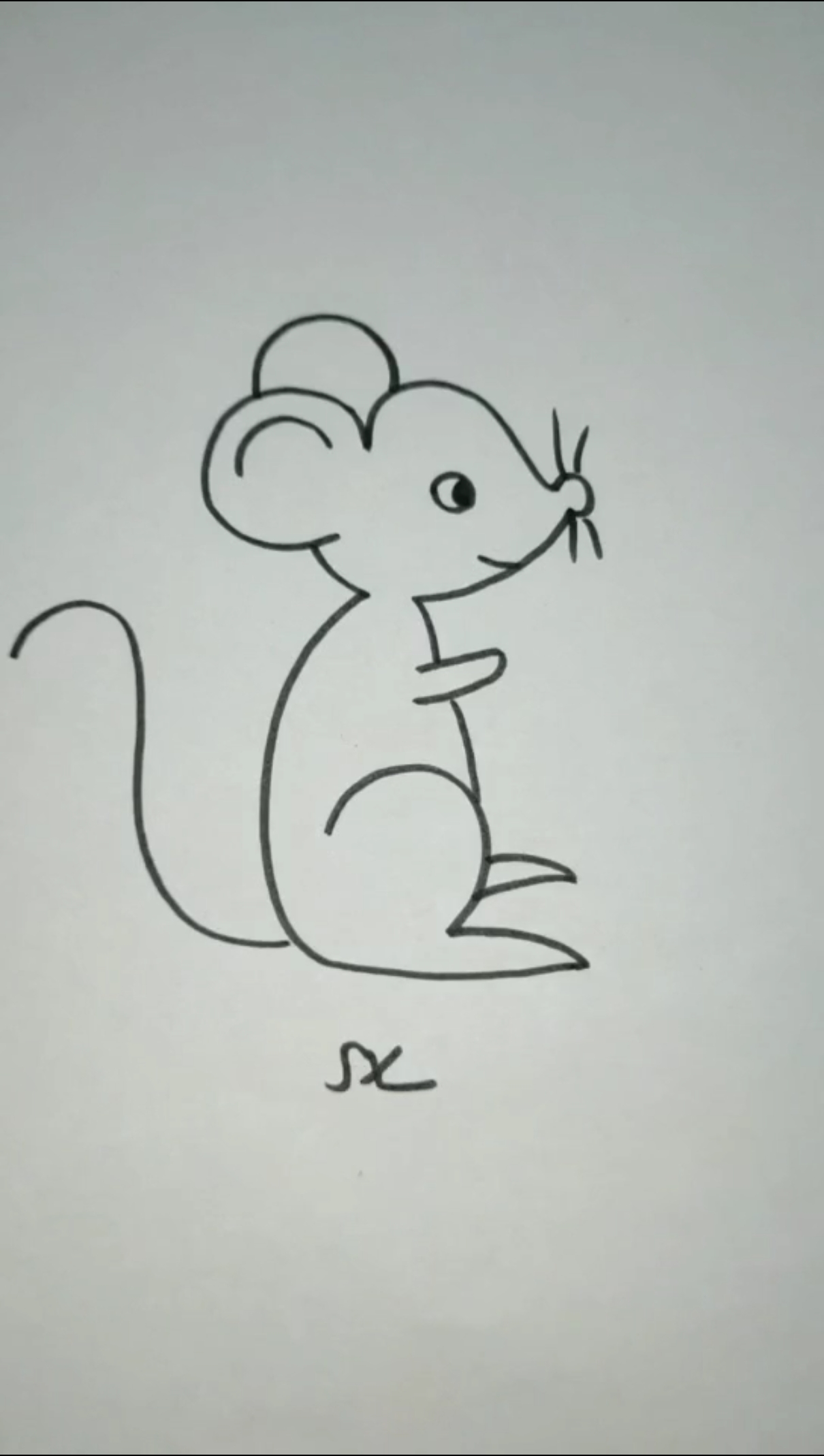 鼠简笔画画法图片