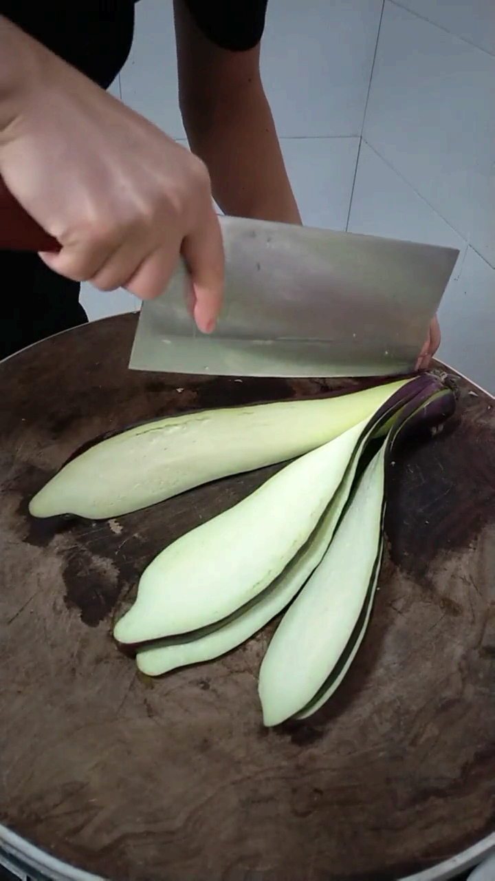 这个可以这么切,茄子切法