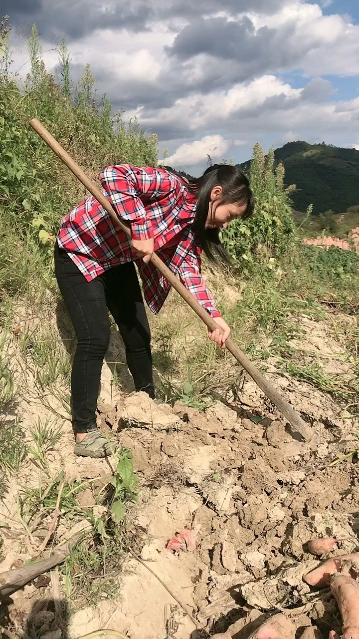 农村姑娘土照片图片