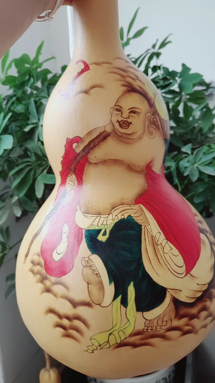 烙画大葫芦,笑口常开