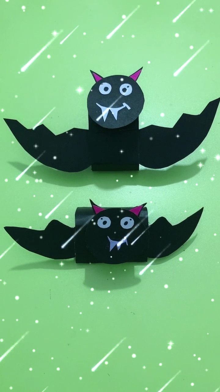 亲子手工,可爱的蝙蝠