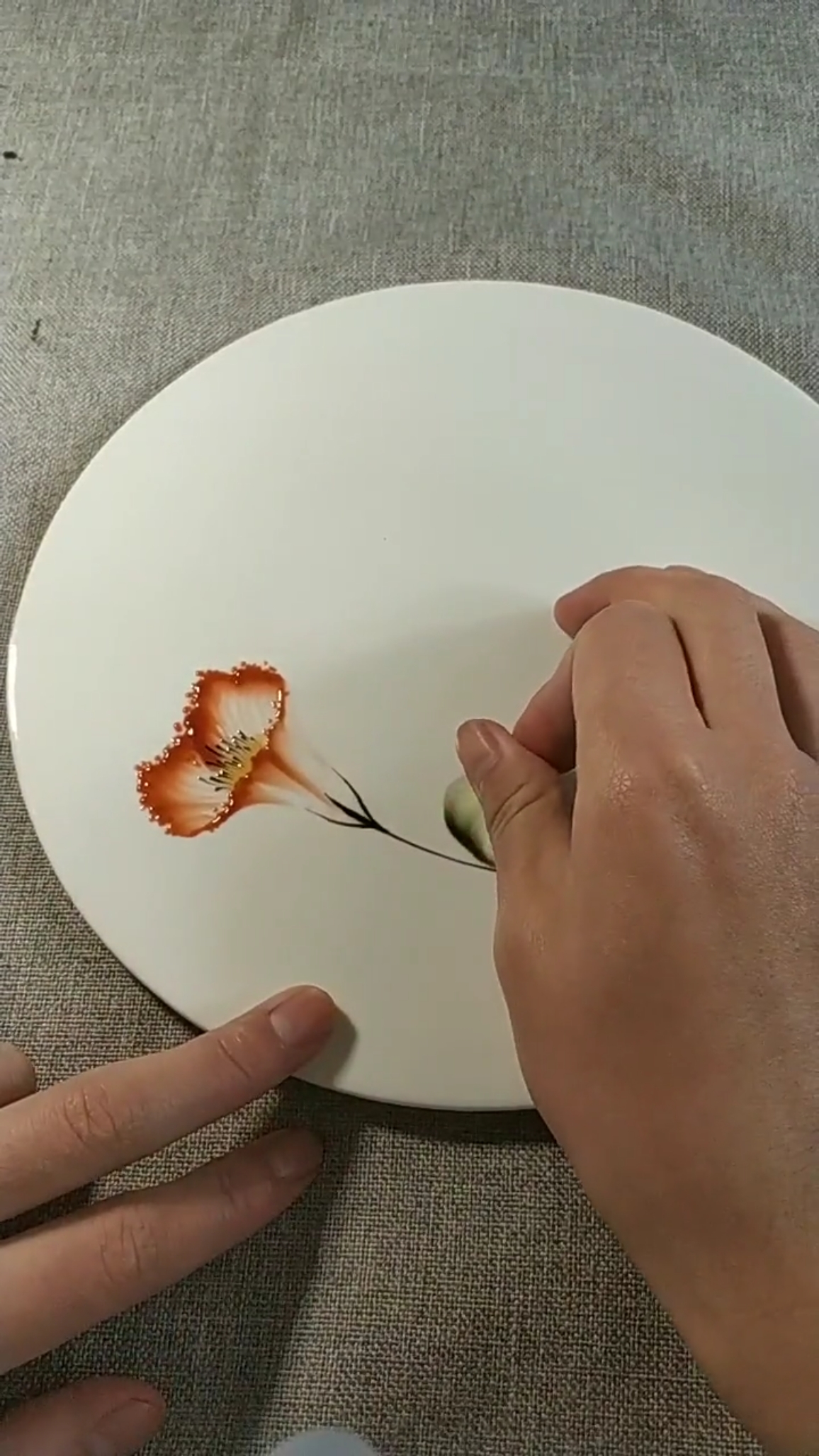 指尖作画#精美盘饰画