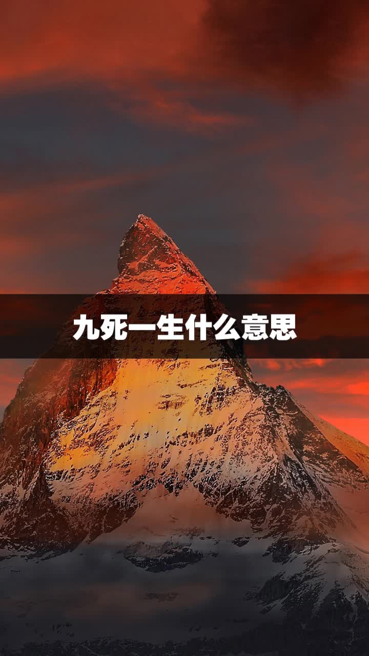 九死一生什么意思