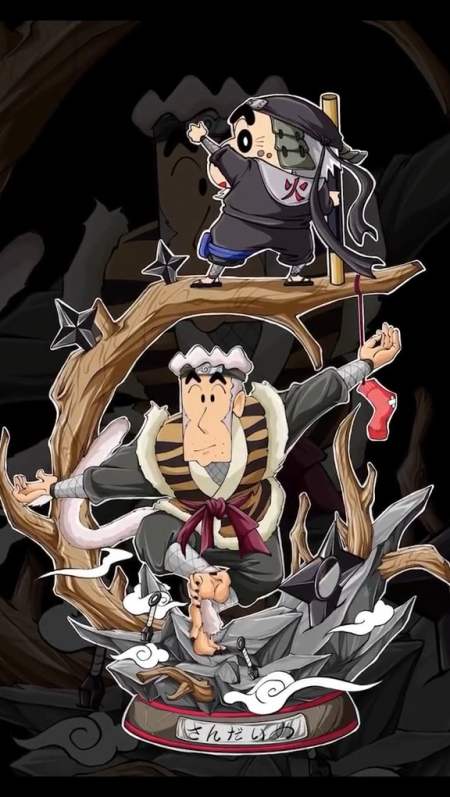 手绘##火影忍者##蜡笔小新#木叶f4合集版本剪辑完毕!-全民小视频