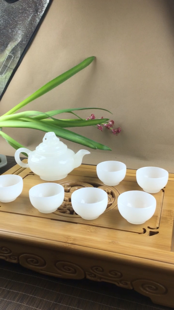带上全民去旅行#白玉茶具套装喜欢老铁双击关注哦!