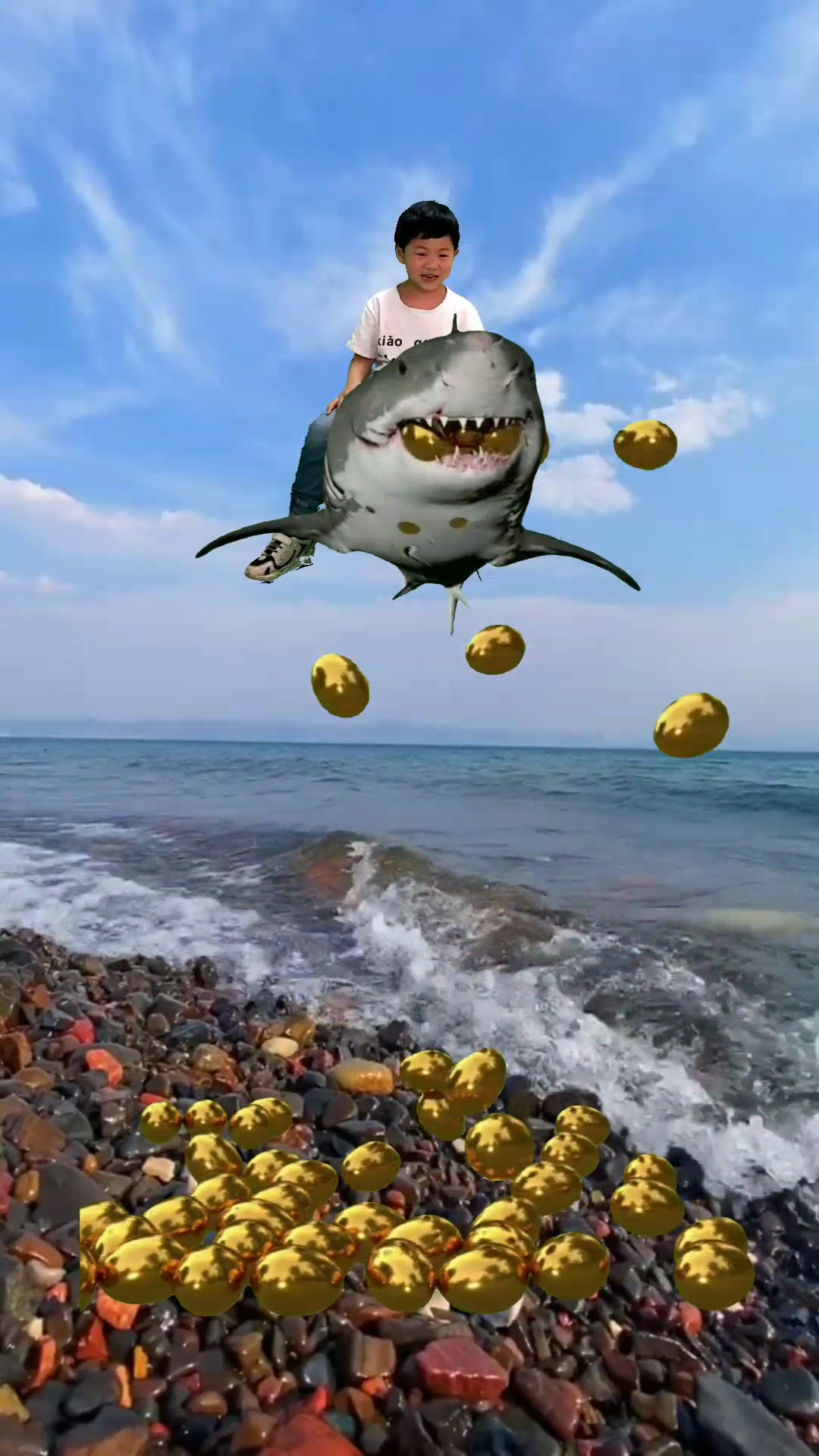 全民特效师#鲨鱼吐金蛋.