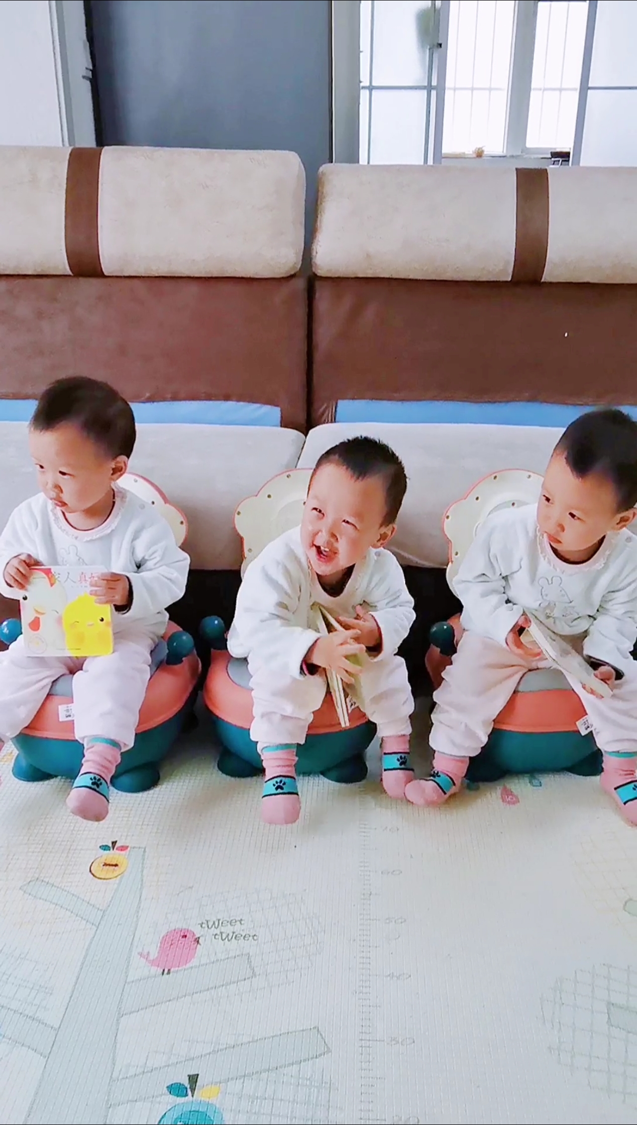 家有萌娃#有订娃娃亲的不?领走吧,能下三胞胎那种,还自带粮食