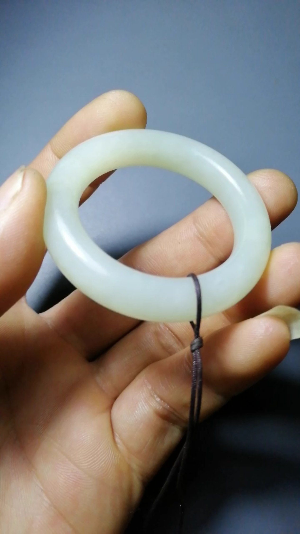 新疆和田玉#清代和田白玉袈裟环