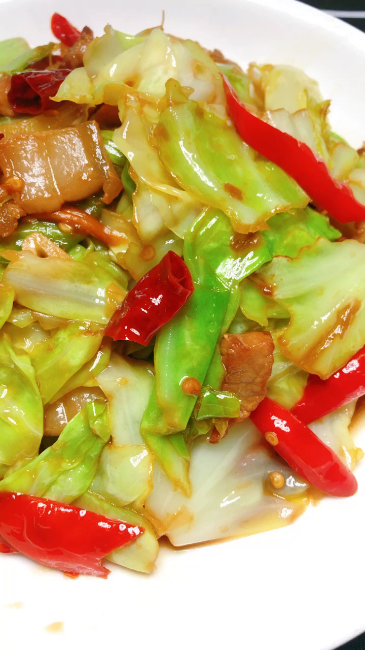 美食#家常下饭菜 手撕包菜