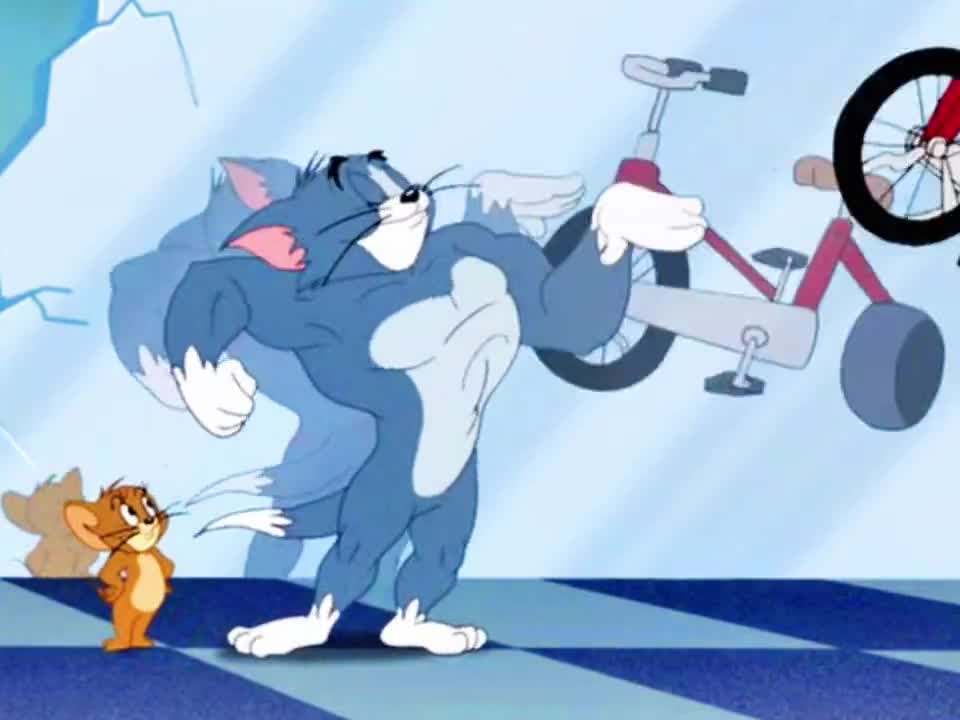 猫和老鼠#"肌肉汤姆vs超人汤姆"
