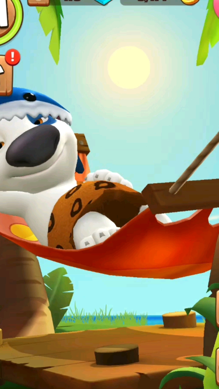 汉克狗玩一天累了睡觉了.