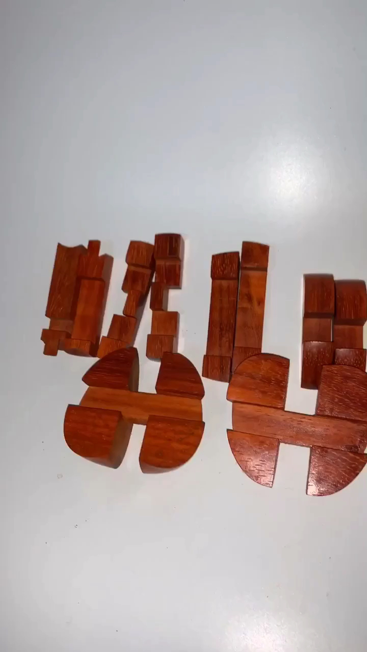 平安夜#给手艺人评论支持,用木头做的苹果,鲁班锁结果,2018年最奇特