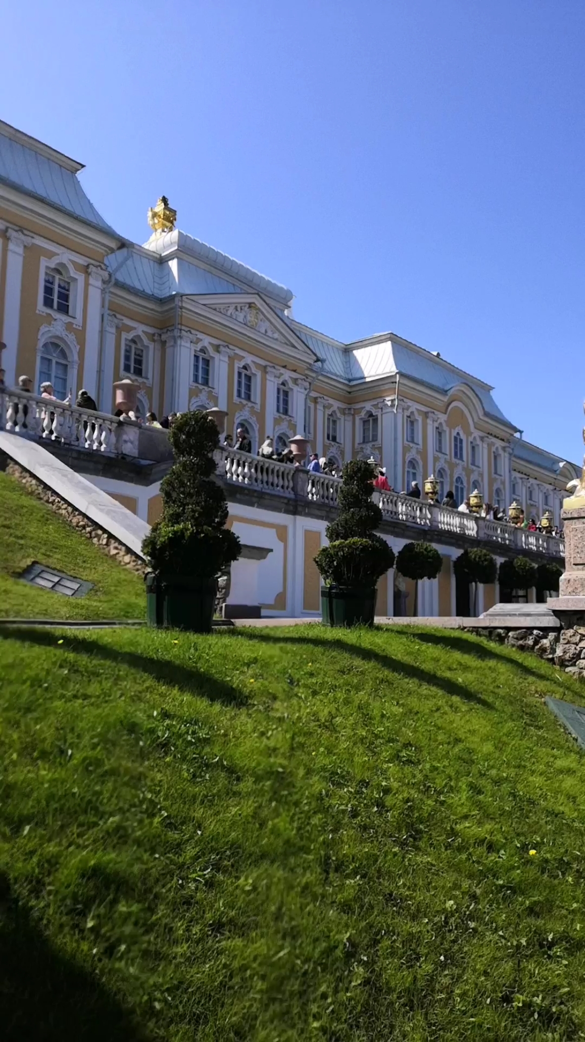 秀恩爱#俄国沙皇时期宫殿一冬宫外景,金碧辉煌