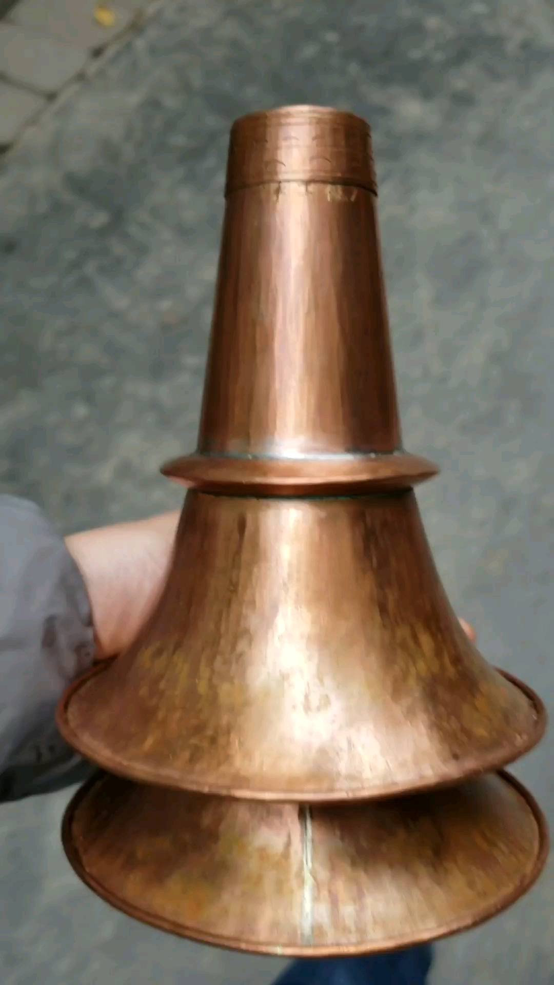 纯手工做的紫铜唢呐碗