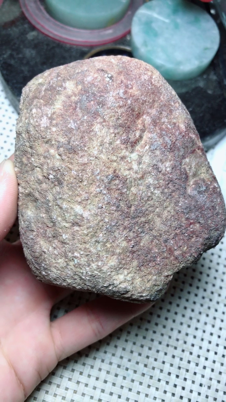 翡翠原石木那红皮料子15张