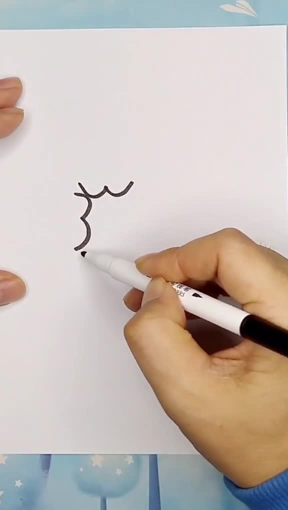 用数字3画羊,数一数有多少个3?简笔画,画画,羊-度小视