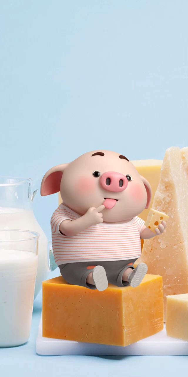 猪小屁又来啦,可爱的壁纸送给你们,记得双击哦