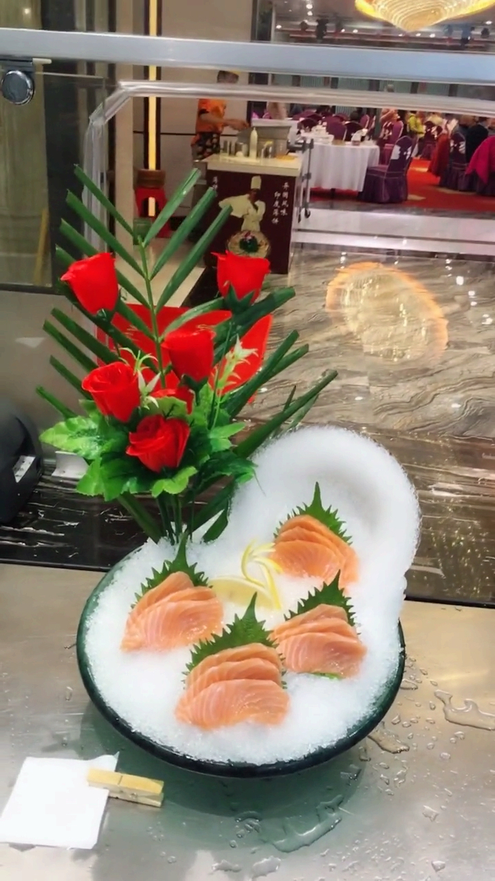 三文鱼刺身新造型,喜欢的记得关注我哦!