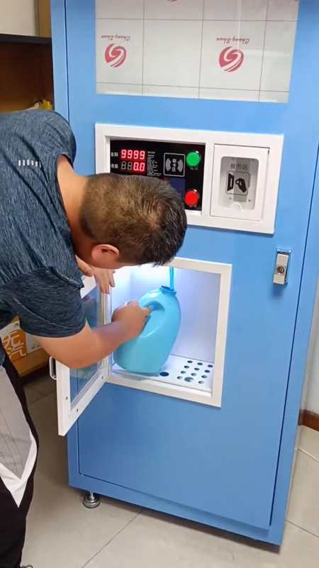 小区乡镇投放一台洗衣液机器,元一斤,一台月挣w,一年是多少外出打工不